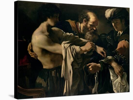 The Return of the Prodigal Son-Guercino (Giovanni Francesco Barbieri)-Stretched Canvas