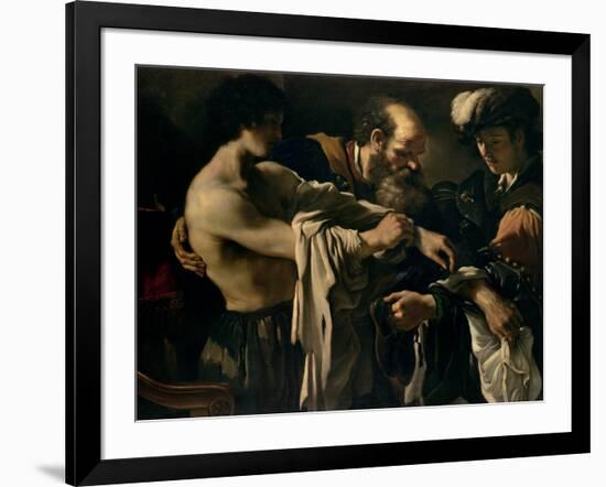 The Return of the Prodigal Son-Guercino (Giovanni Francesco Barbieri)-Framed Giclee Print