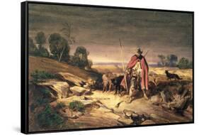 The Return of the Shepherd-Gabriel-alexandre Descamps-Framed Stretched Canvas