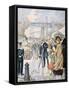 The Return of the Ship 'Borda, and Embarkation of the Ship 'Fistots, Brest, France, 1902-null-Framed Stretched Canvas