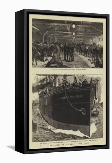 The Return of the Troops from Egypt-William Lionel Wyllie-Framed Stretched Canvas