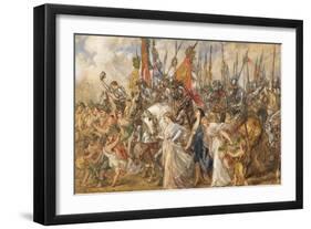 The Return of the Victors, 1872-Sir John Gilbert-Framed Giclee Print