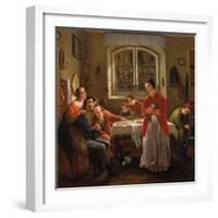 The Return of the Volunteer from the Wars of Liberation to His Family-Moritz Daniel Oppenheim-Framed Giclee Print