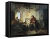 The Return of the Wounded Soldier, 1854-Gerolamo Induno-Framed Stretched Canvas