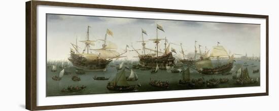 The Return to Amsterdam of the Second Expedition to the East Indies, 1599-Hendrick Cornelisz. Vroom-Framed Giclee Print