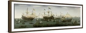 The Return to Amsterdam of the Second Expedition to the East Indies, 1599-Hendrick Cornelisz. Vroom-Framed Giclee Print