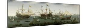 The Return to Amsterdam of the Second Expedition to the East Indies, 1599-Hendrick Cornelisz. Vroom-Mounted Giclee Print