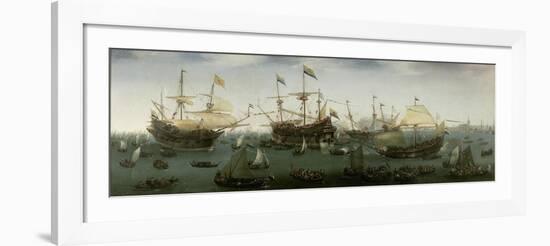 The Return to Amsterdam of the Second Expedition to the East Indies, 19 July 1599-Hendrick Cornelisz. Vroom-Framed Giclee Print