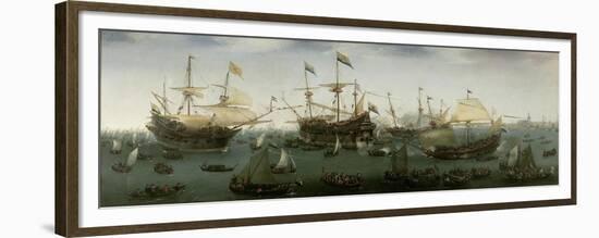 The Return to Amsterdam of the Second Expedition to the East Indies, 19 July 1599-Hendrick Cornelisz. Vroom-Framed Giclee Print