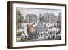 The Return to the Workshop in the Place des Victoires of the Balloon of Jacques Charles-null-Framed Giclee Print