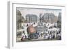 The Return to the Workshop in the Place des Victoires of the Balloon of Jacques Charles-null-Framed Giclee Print