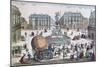 The Return to the Workshop in the Place des Victoires of the Balloon of Jacques Charles-null-Mounted Giclee Print
