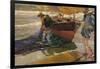 The Returned of the Fishing-Joaquín Sorolla y Bastida-Framed Giclee Print