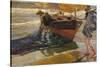 The Returned of the Fishing-Joaquín Sorolla y Bastida-Stretched Canvas