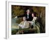 The Rev. D'Ewes Coke, His Wife Hannah and Daniel Parker Coke, M.P., c.1780-82-Joseph Wright of Derby-Framed Giclee Print