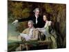 The Rev. D'Ewes Coke, His Wife Hannah and Daniel Parker Coke, M.P., c.1780-82-Joseph Wright of Derby-Mounted Giclee Print