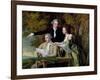 The Rev. D'Ewes Coke, His Wife Hannah and Daniel Parker Coke, M.P., c.1780-82-Joseph Wright of Derby-Framed Giclee Print