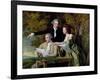 The Rev. D'Ewes Coke, His Wife Hannah and Daniel Parker Coke, M.P., c.1780-82-Joseph Wright of Derby-Framed Giclee Print