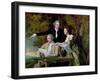 The Rev. D'Ewes Coke, His Wife Hannah and Daniel Parker Coke, M.P., c.1780-82-Joseph Wright of Derby-Framed Giclee Print