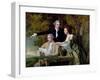 The Rev. D'Ewes Coke, His Wife Hannah and Daniel Parker Coke, M.P., c.1780-82-Joseph Wright of Derby-Framed Giclee Print