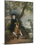 The Rev. John Chafy Playing the Violoncello in a Landscape-Thomas Gainsborough-Mounted Giclee Print