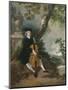 The Rev. John Chafy Playing the Violoncello in a Landscape-Thomas Gainsborough-Mounted Giclee Print