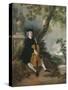 The Rev. John Chafy Playing the Violoncello in a Landscape-Thomas Gainsborough-Stretched Canvas