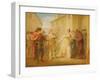 The Revelation of Olivia's Betrothal, from Act V, Scene I of 'Twelfth Night', C.1790-William Hamilton-Framed Giclee Print