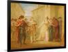 The Revelation of Olivia's Betrothal, from Act V, Scene I of 'Twelfth Night', C.1790-William Hamilton-Framed Giclee Print