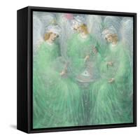 The Revelations of Spring , left panel-Annael Anelia Pavlova-Framed Stretched Canvas