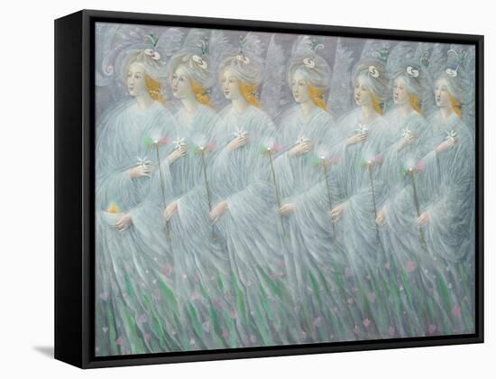 The Revelations of Spring , right panel-Annael Anelia Pavlova-Framed Stretched Canvas