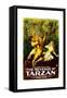 THE REVENGE OF TARZAN, from left: Gene Pollar, Karla Schramm, 1920-null-Framed Stretched Canvas