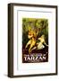 THE REVENGE OF TARZAN, from left: Gene Pollar, Karla Schramm, 1920-null-Framed Premium Giclee Print