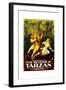 THE REVENGE OF TARZAN, from left: Gene Pollar, Karla Schramm, 1920-null-Framed Art Print