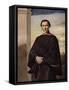 The Reverend C J Vaughan, Dd-George Richmond-Framed Stretched Canvas