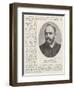 The Reverend H Wilson, Founder of the Red House-null-Framed Giclee Print