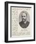 The Reverend H Wilson, Founder of the Red House-null-Framed Giclee Print