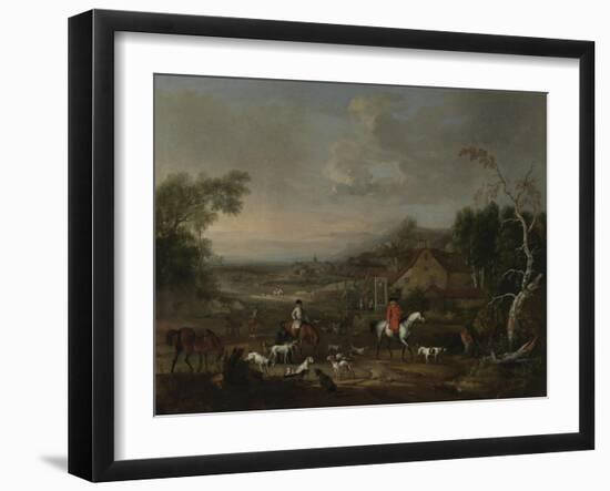 The Reverend Jemmet Browne at a Meet of Foxhounds, C.1730-Peter Tillemans-Framed Giclee Print