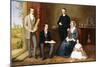 The Reverend John Witherington, Vicar of Tetsworth, Oxon, with His Family, 1854-John Bridges-Mounted Giclee Print