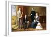 The Reverend John Witherington, Vicar of Tetsworth, Oxon, with His Family, 1854-John Bridges-Framed Giclee Print