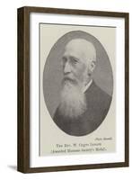 The Reverend W Cripps Ledger, Awarded Humane Society's Medal-null-Framed Giclee Print