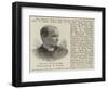 The Reverend W M Carter, Bishop-Designate of Zululand-null-Framed Giclee Print