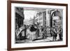 The Review, 18th Century-John June-Framed Giclee Print