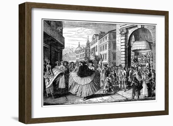 The Review, 18th Century-John June-Framed Giclee Print