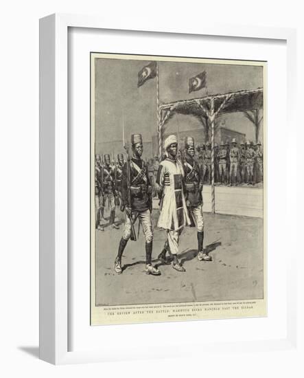 The Review after the Battle, Mahmoud Being Marched Past the Sirdar-Frank Dadd-Framed Giclee Print