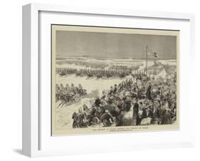 The Review at Delhi before the Prince of Wales-Godefroy Durand-Framed Giclee Print