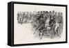 The Review before Her Majesty at Aldershot: Artillery Passing the Saluting Point-null-Framed Stretched Canvas