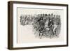 The Review before Her Majesty at Aldershot: Artillery Passing the Saluting Point-null-Framed Giclee Print