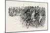 The Review before Her Majesty at Aldershot: Artillery Passing the Saluting Point-null-Mounted Giclee Print