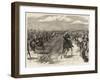 The Review before the Queen at Aldershot, a Cavalry Charge, Halt-Godefroy Durand-Framed Giclee Print